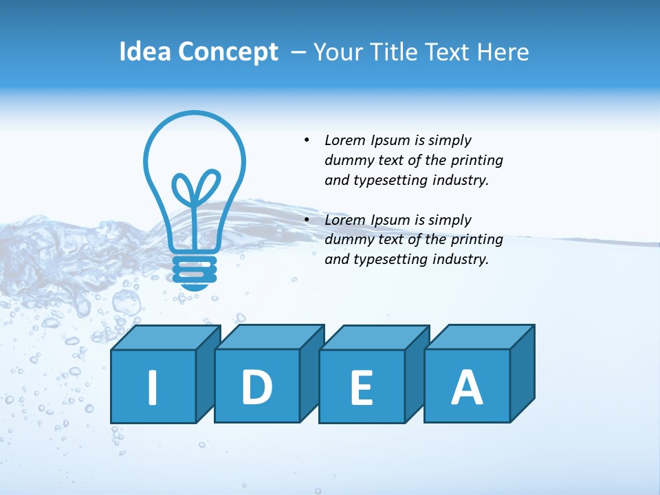 Cold Wave Ripple PowerPoint Template