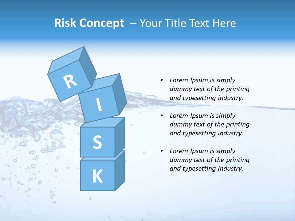 Cold Wave Ripple PowerPoint Template