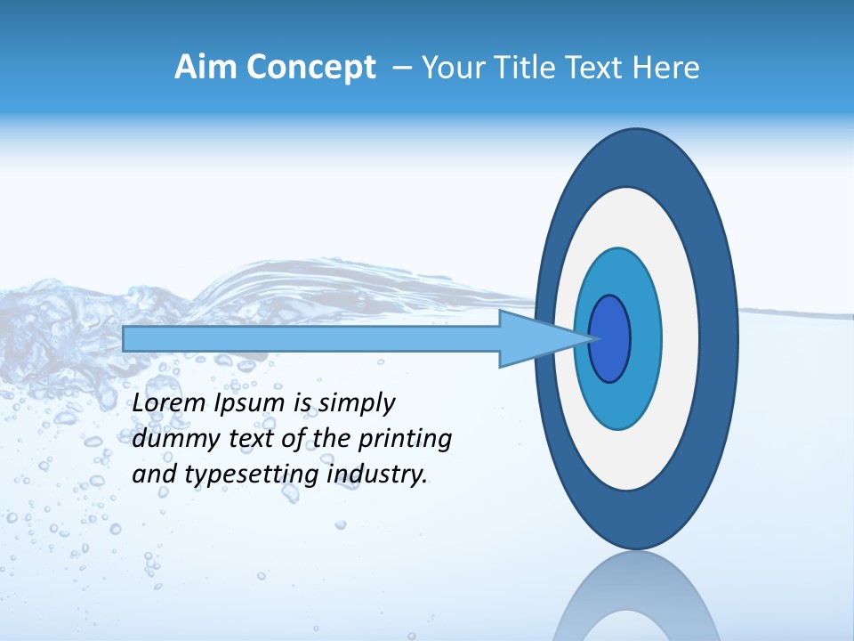 Cold Wave Ripple PowerPoint Template
