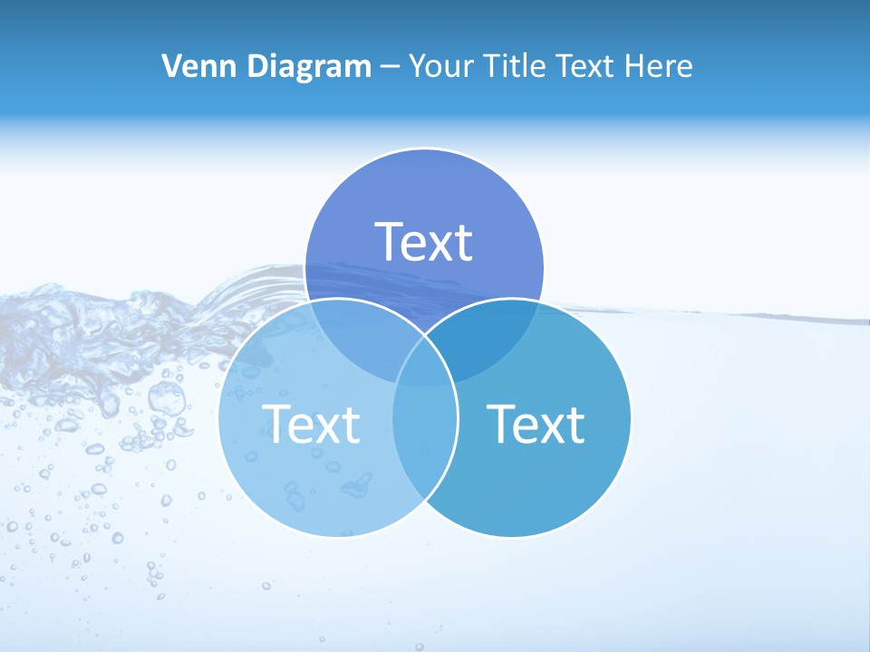 Cold Wave Ripple PowerPoint Template