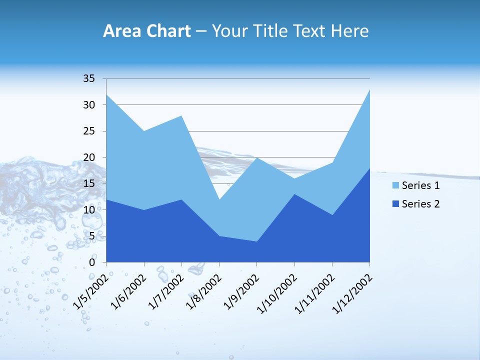 Cold Wave Ripple PowerPoint Template