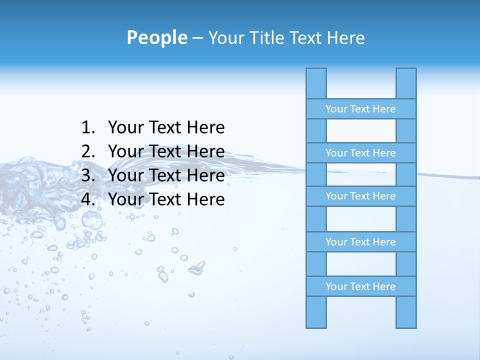 Cold Wave Ripple PowerPoint Template