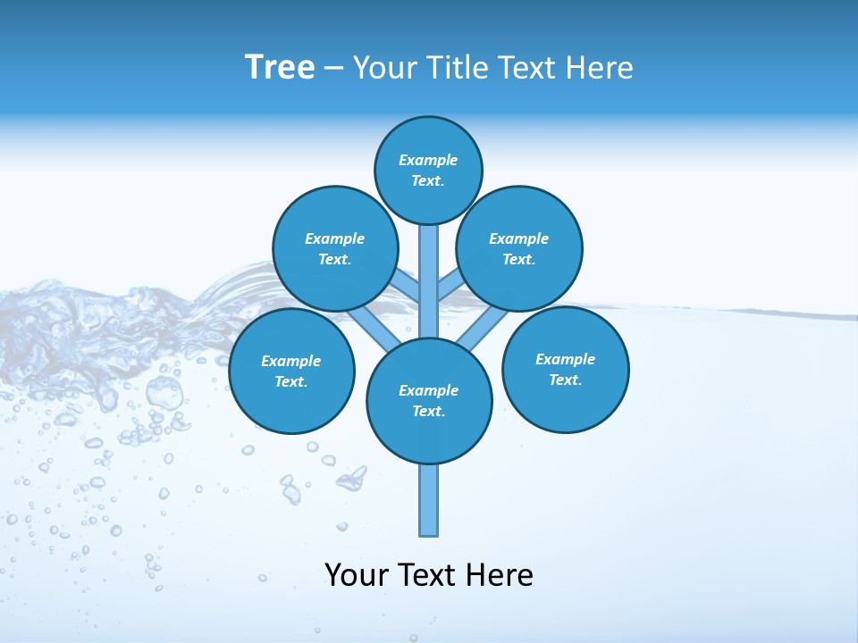Cold Wave Ripple PowerPoint Template