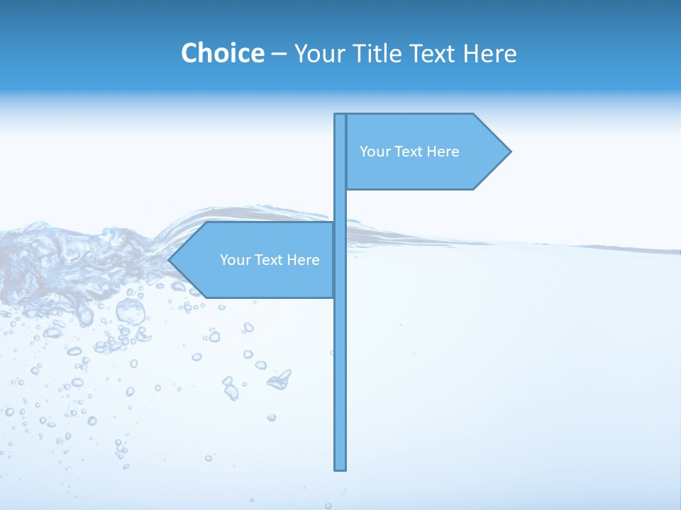 Cold Wave Ripple PowerPoint Template