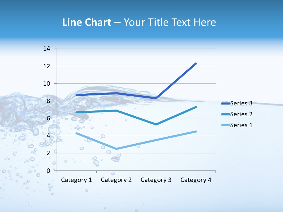 Cold Wave Ripple PowerPoint Template