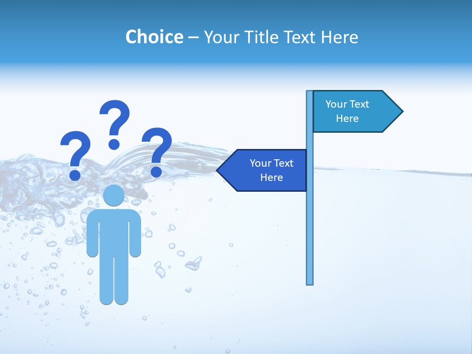 Cold Wave Ripple PowerPoint Template