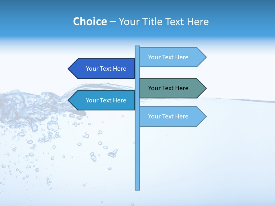 Cold Wave Ripple PowerPoint Template