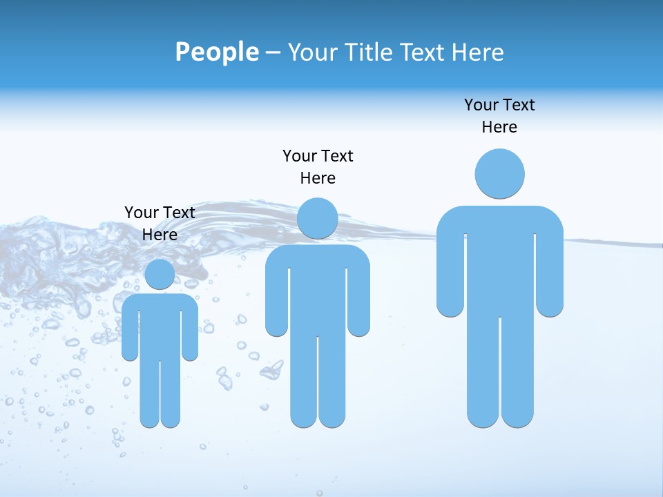 Cold Wave Ripple PowerPoint Template