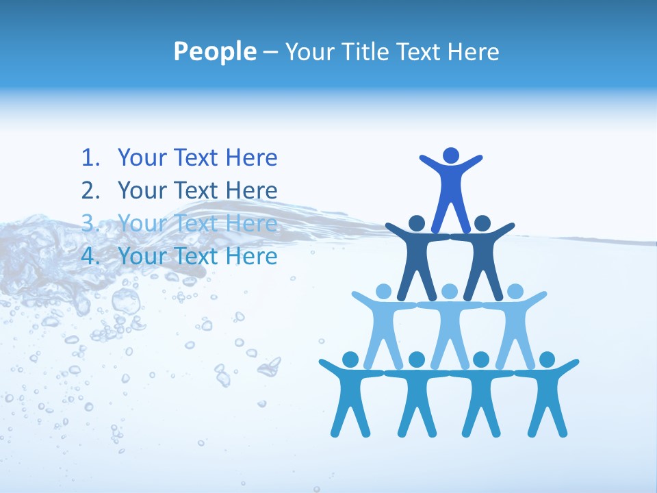 Cold Wave Ripple PowerPoint Template