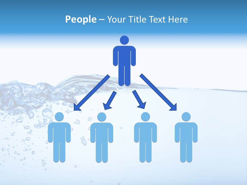 Cold Wave Ripple PowerPoint Template