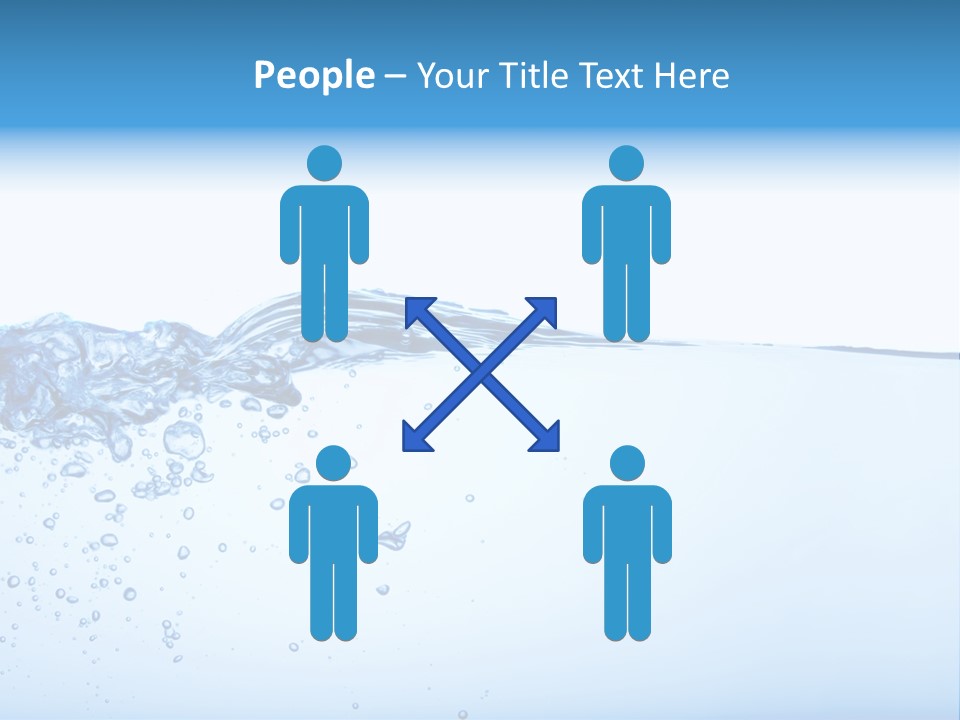 Cold Wave Ripple PowerPoint Template