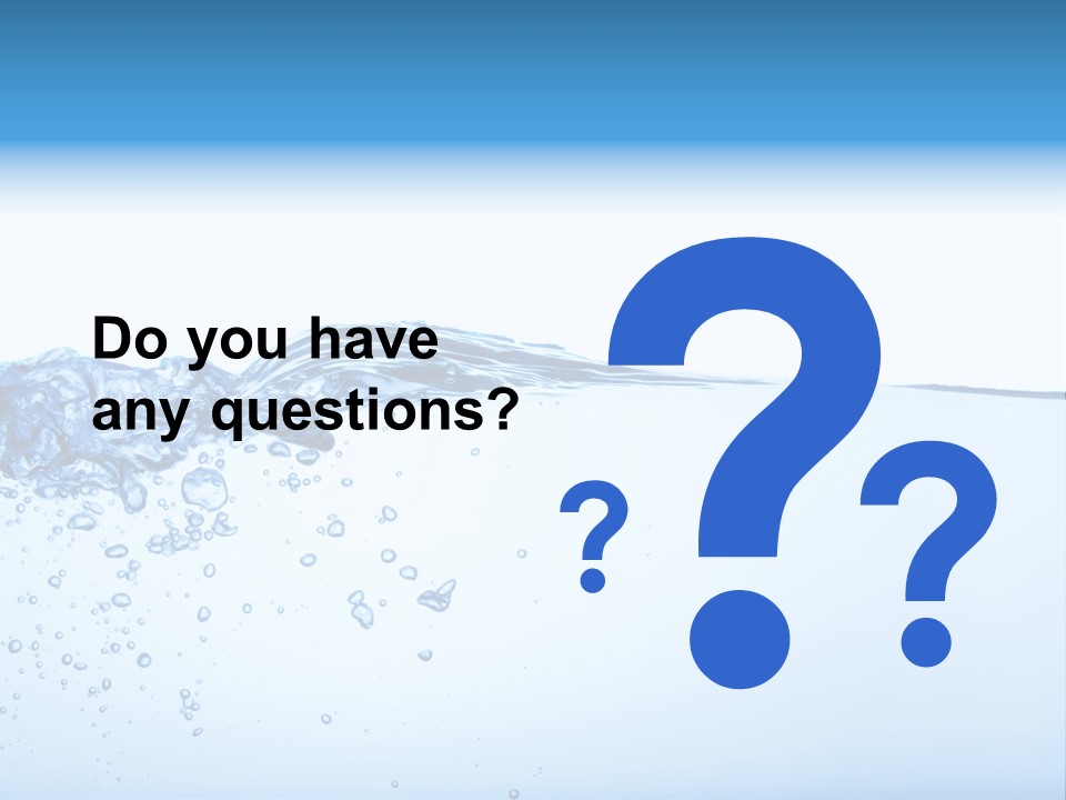 Cold Wave Ripple PowerPoint Template