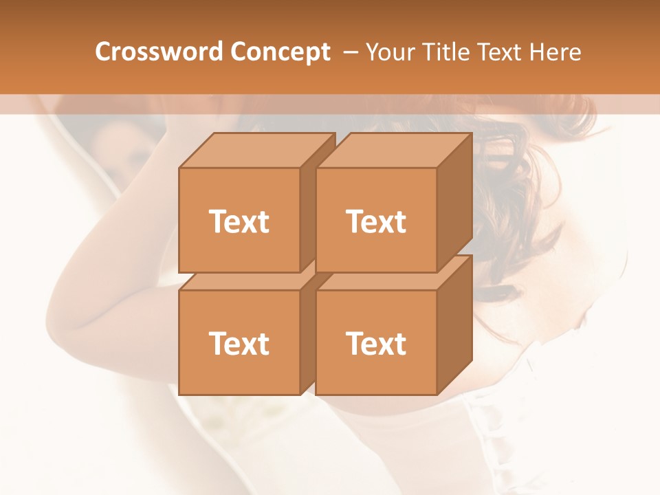 Make Up White Happiness PowerPoint Template