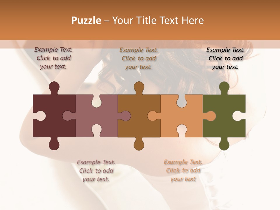 Make Up White Happiness PowerPoint Template