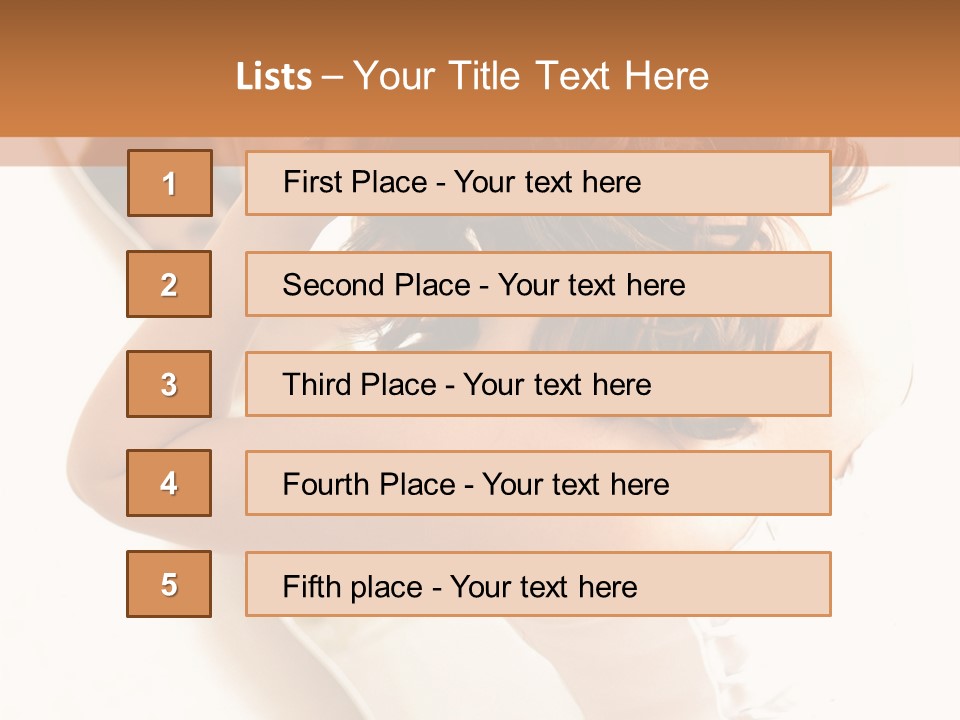 Make Up White Happiness PowerPoint Template