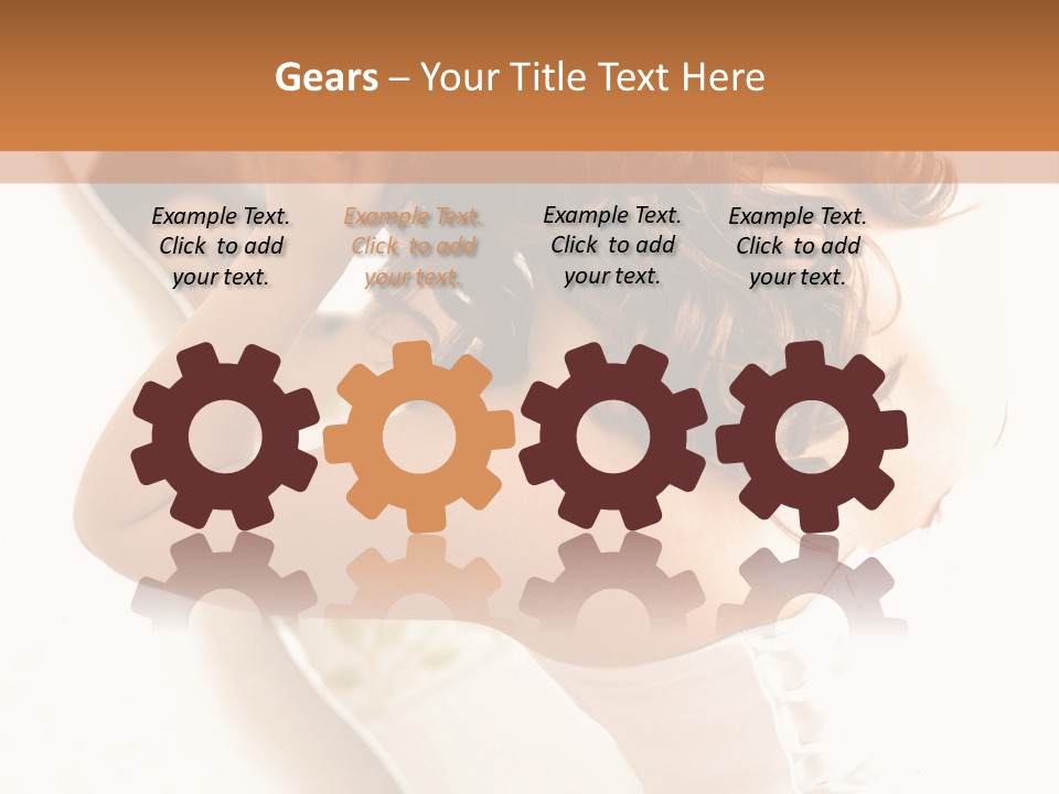 Make Up White Happiness PowerPoint Template