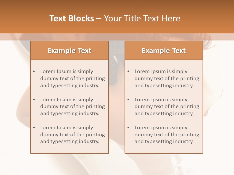 Make Up White Happiness PowerPoint Template