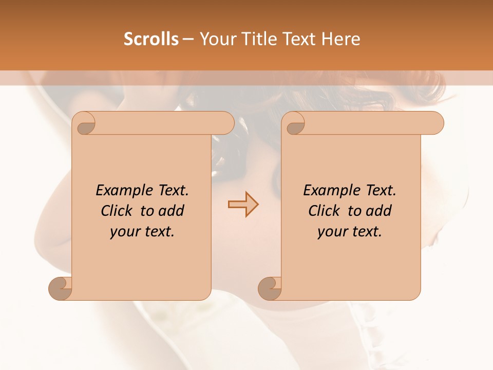 Make Up White Happiness PowerPoint Template
