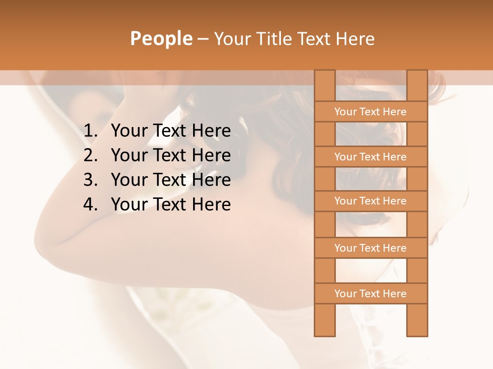 Make Up White Happiness PowerPoint Template