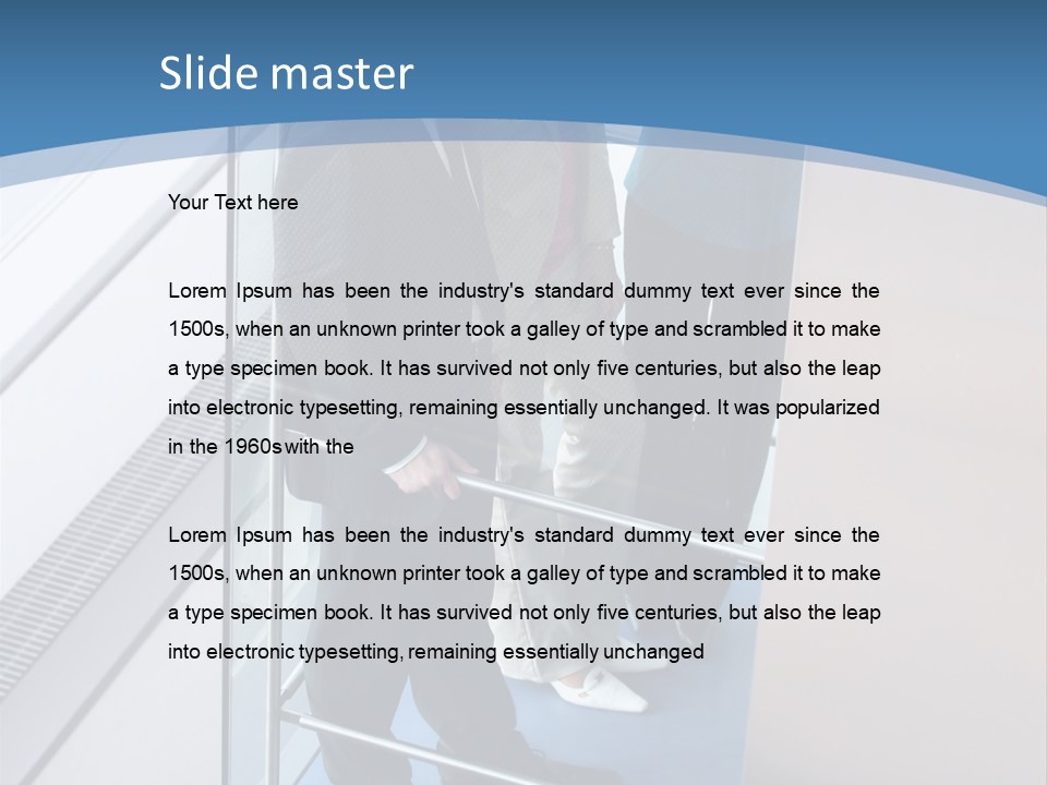 Happy Male Business PowerPoint Template