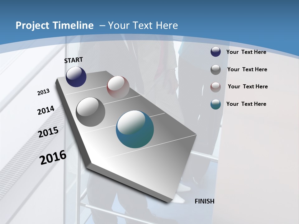 Happy Male Business PowerPoint Template