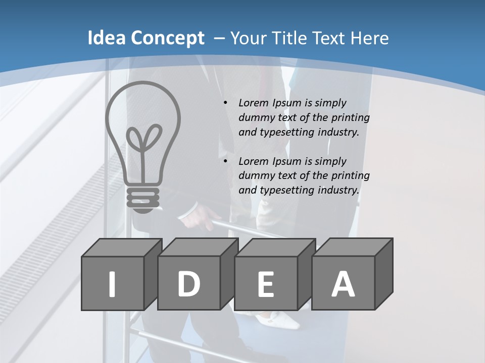 Happy Male Business PowerPoint Template