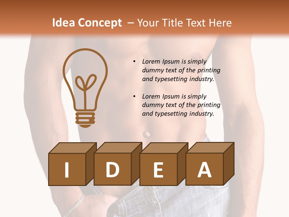 Incognito Isolated Pecs PowerPoint Template