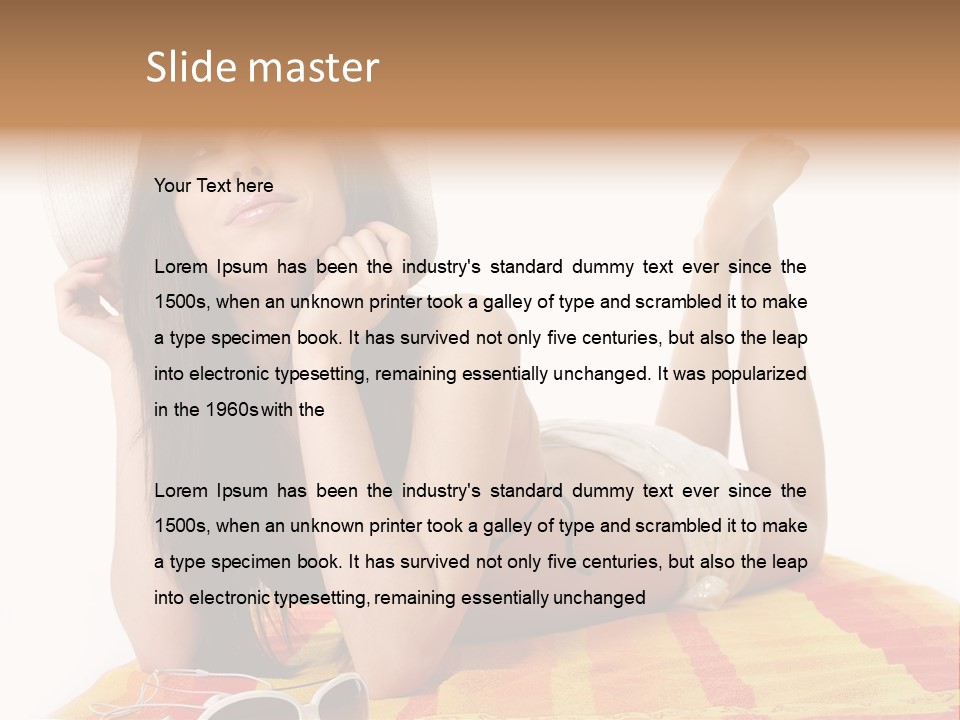 Bikini Girl Summer PowerPoint Template