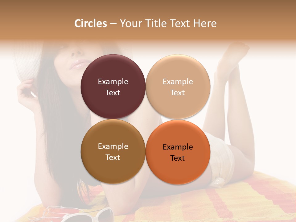 Bikini Girl Summer PowerPoint Template