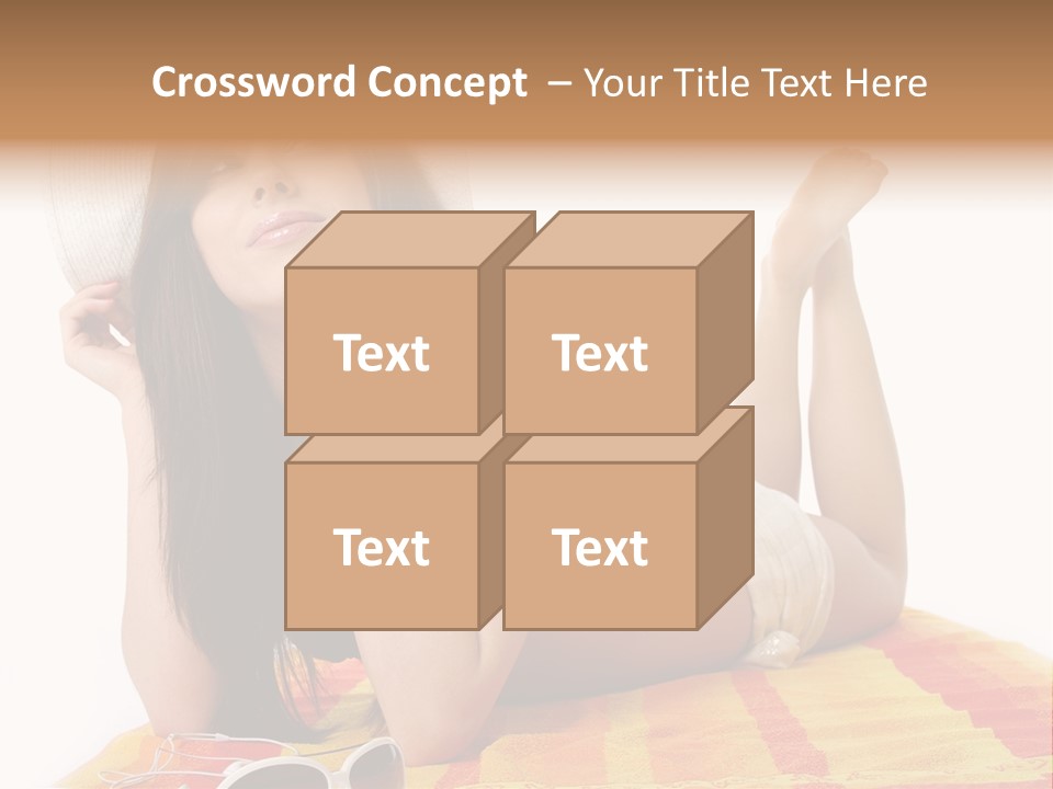 Bikini Girl Summer PowerPoint Template