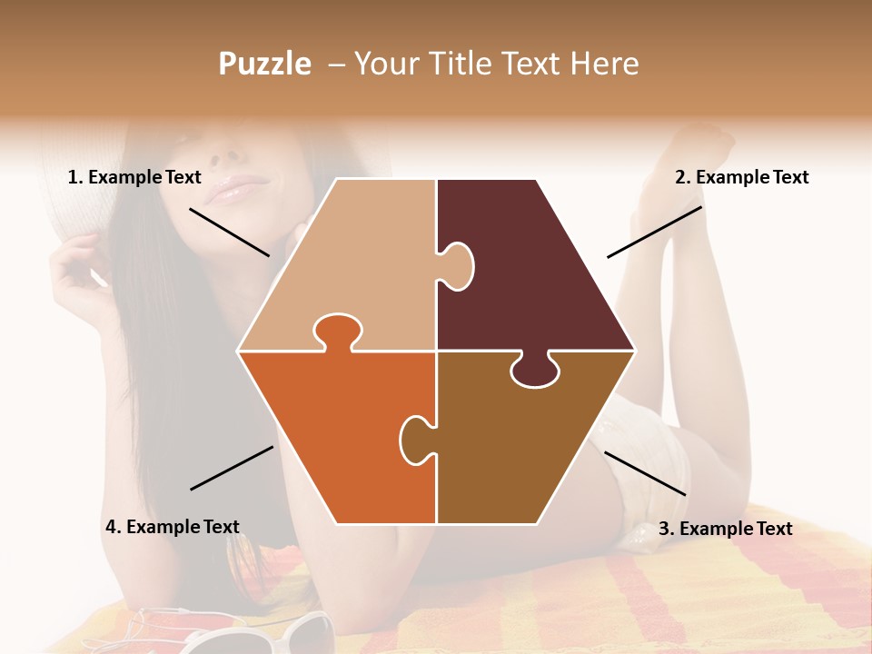 Bikini Girl Summer PowerPoint Template