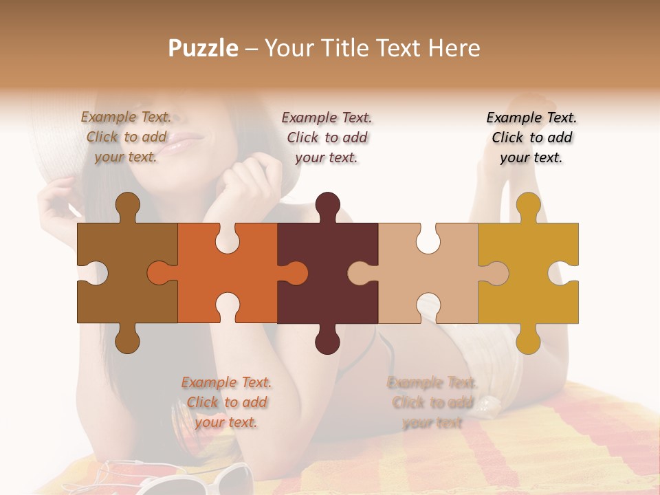 Bikini Girl Summer PowerPoint Template