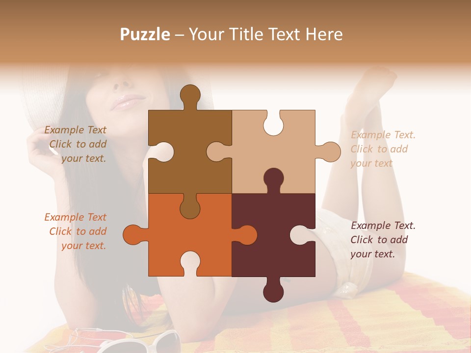 Bikini Girl Summer PowerPoint Template