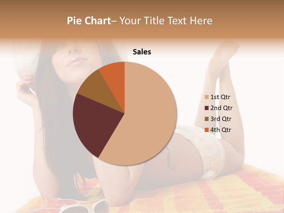 Bikini Girl Summer PowerPoint Template