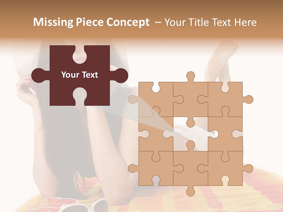 Bikini Girl Summer PowerPoint Template