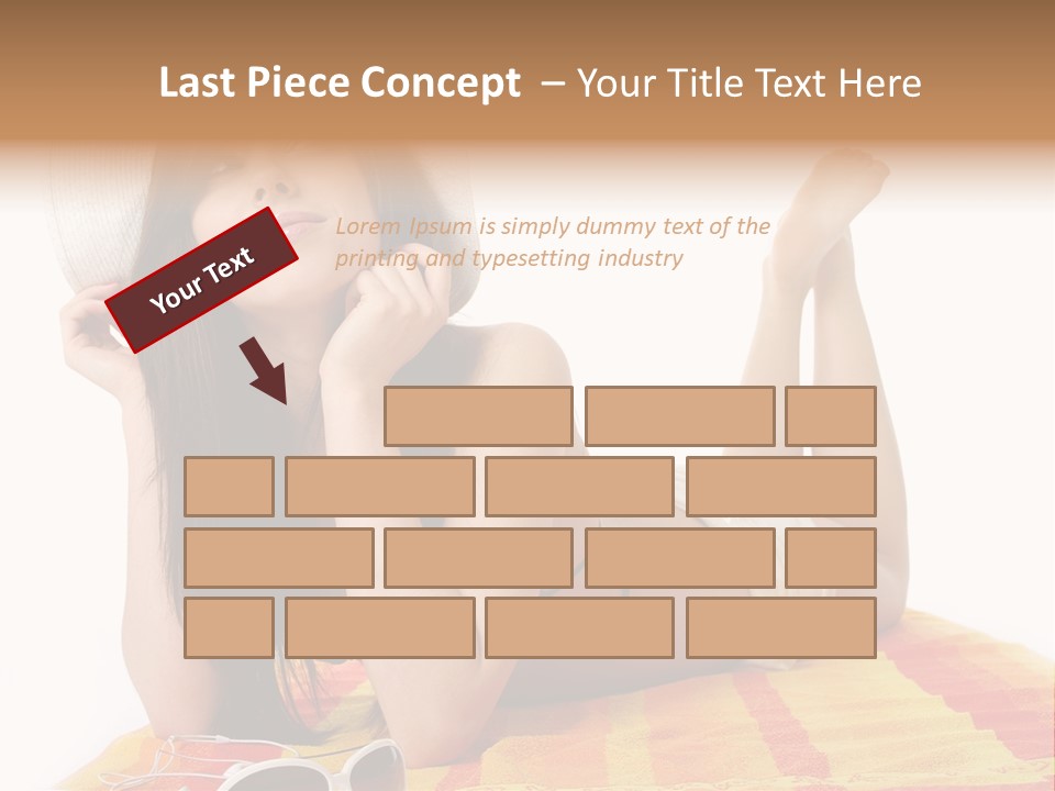 Bikini Girl Summer PowerPoint Template