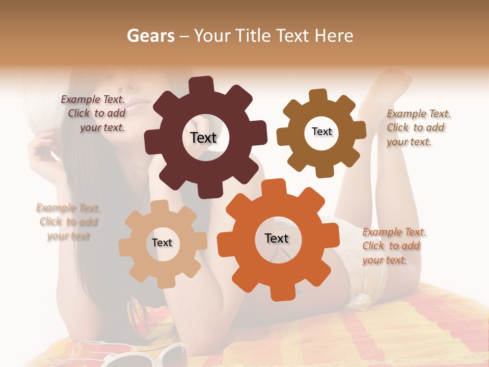 Bikini Girl Summer PowerPoint Template