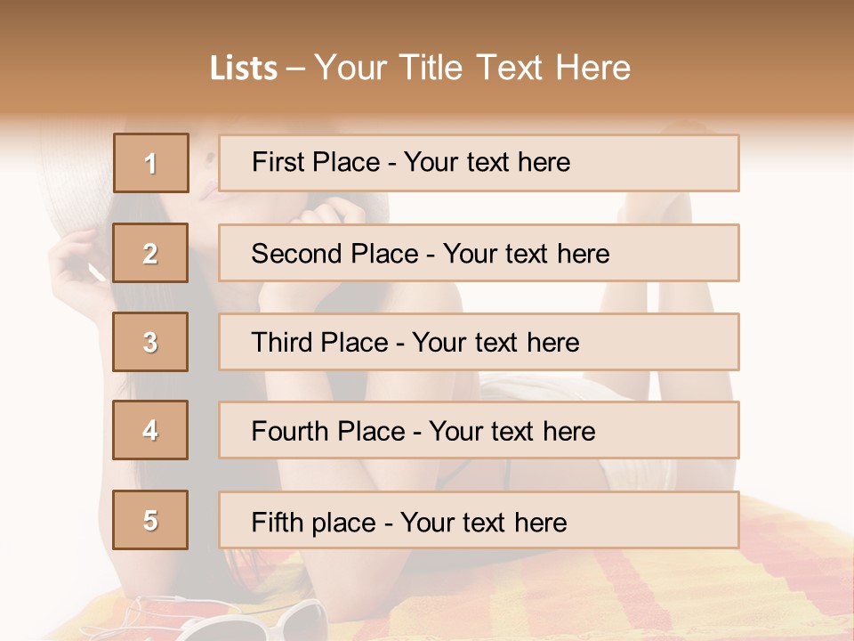 Bikini Girl Summer PowerPoint Template