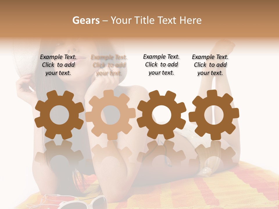 Bikini Girl Summer PowerPoint Template