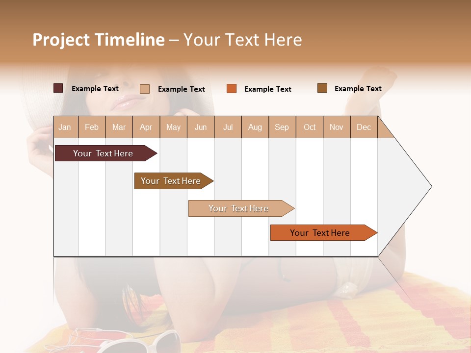 Bikini Girl Summer PowerPoint Template