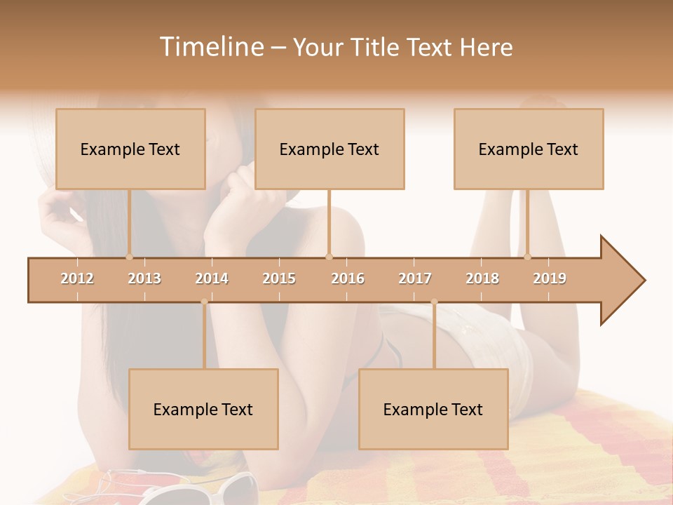 Bikini Girl Summer PowerPoint Template