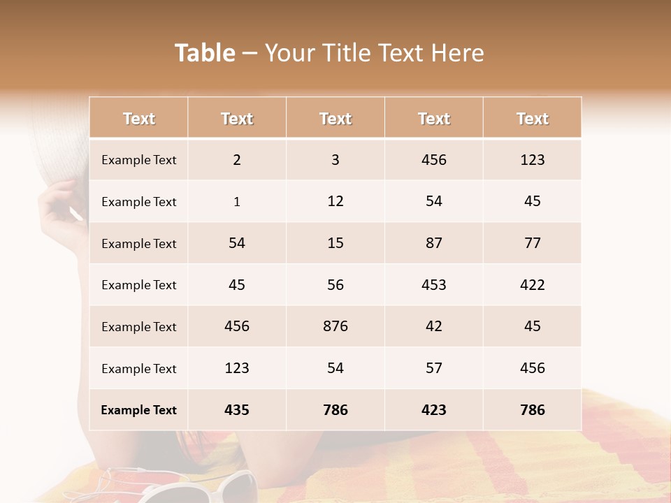 Bikini Girl Summer PowerPoint Template