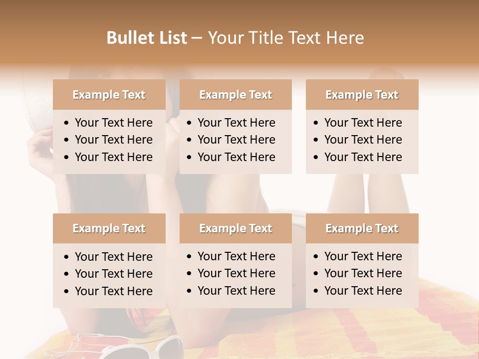 Bikini Girl Summer PowerPoint Template