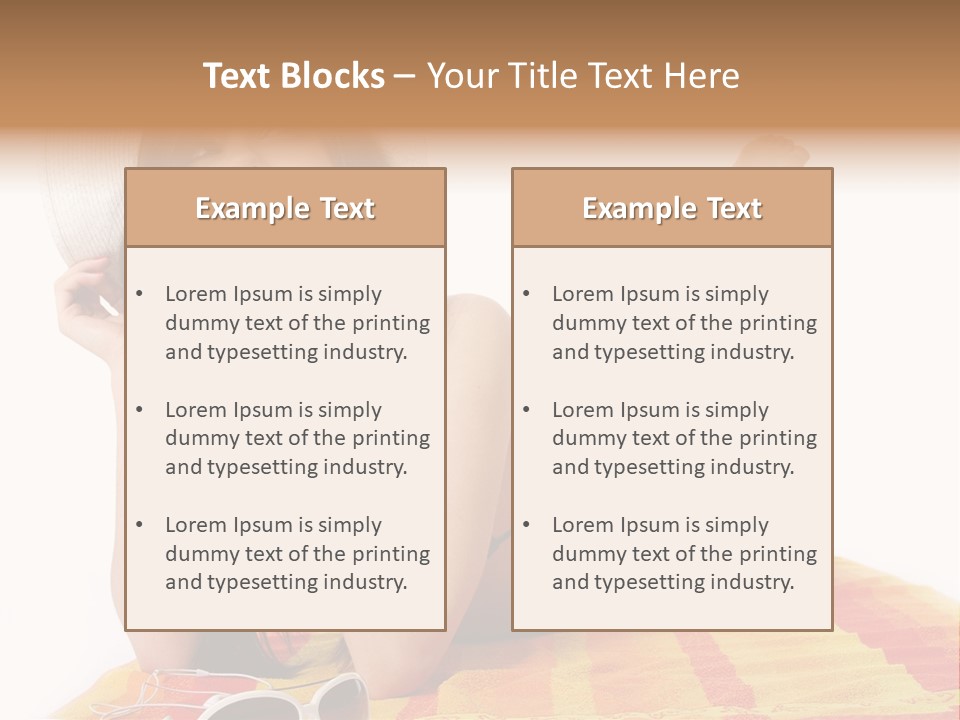 Bikini Girl Summer PowerPoint Template