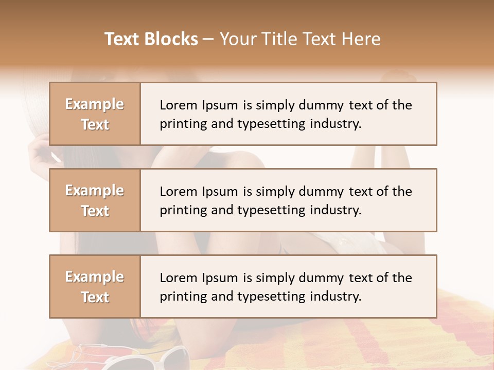 Bikini Girl Summer PowerPoint Template