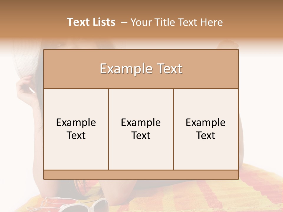 Bikini Girl Summer PowerPoint Template