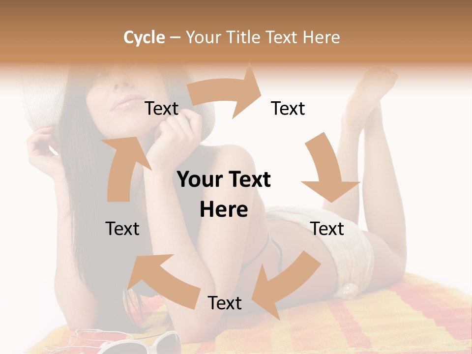 Bikini Girl Summer PowerPoint Template