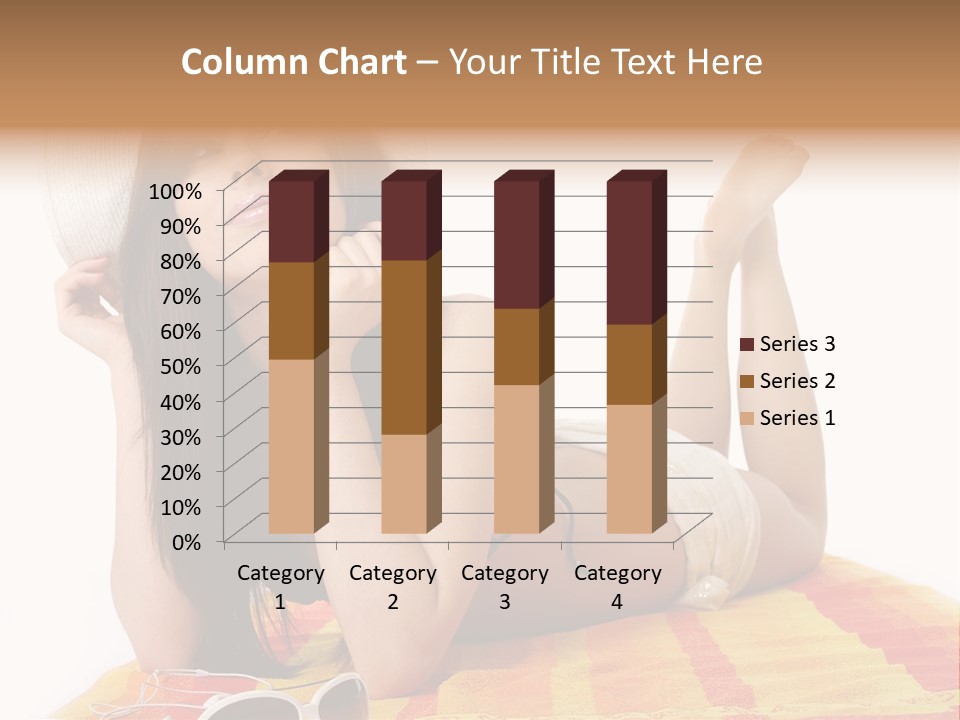 Bikini Girl Summer PowerPoint Template