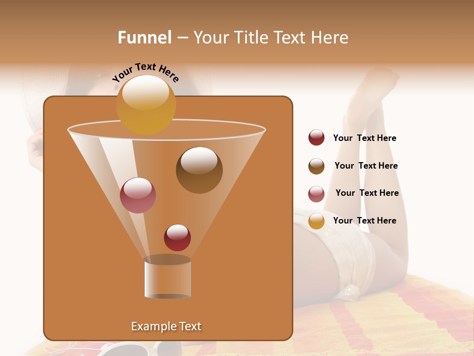 Bikini Girl Summer PowerPoint Template