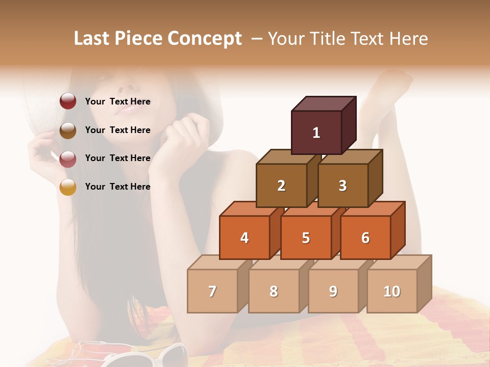 Bikini Girl Summer PowerPoint Template